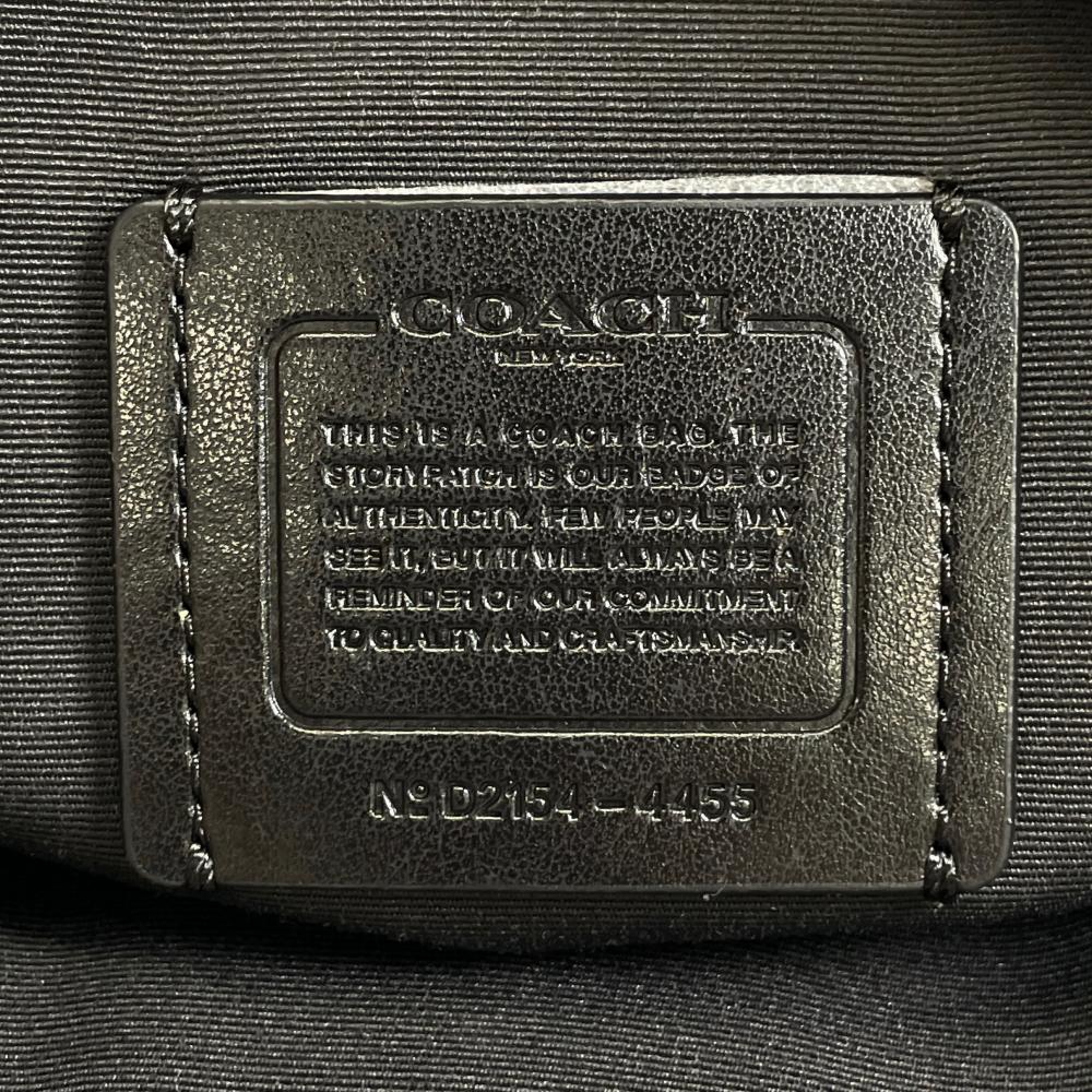 COACH コーチ トートバッグ ジップトップトート シグネチャー 4455 PVCコーティングキャンバス ブラウン 茶 ゴールド金具 レディース【中古品】