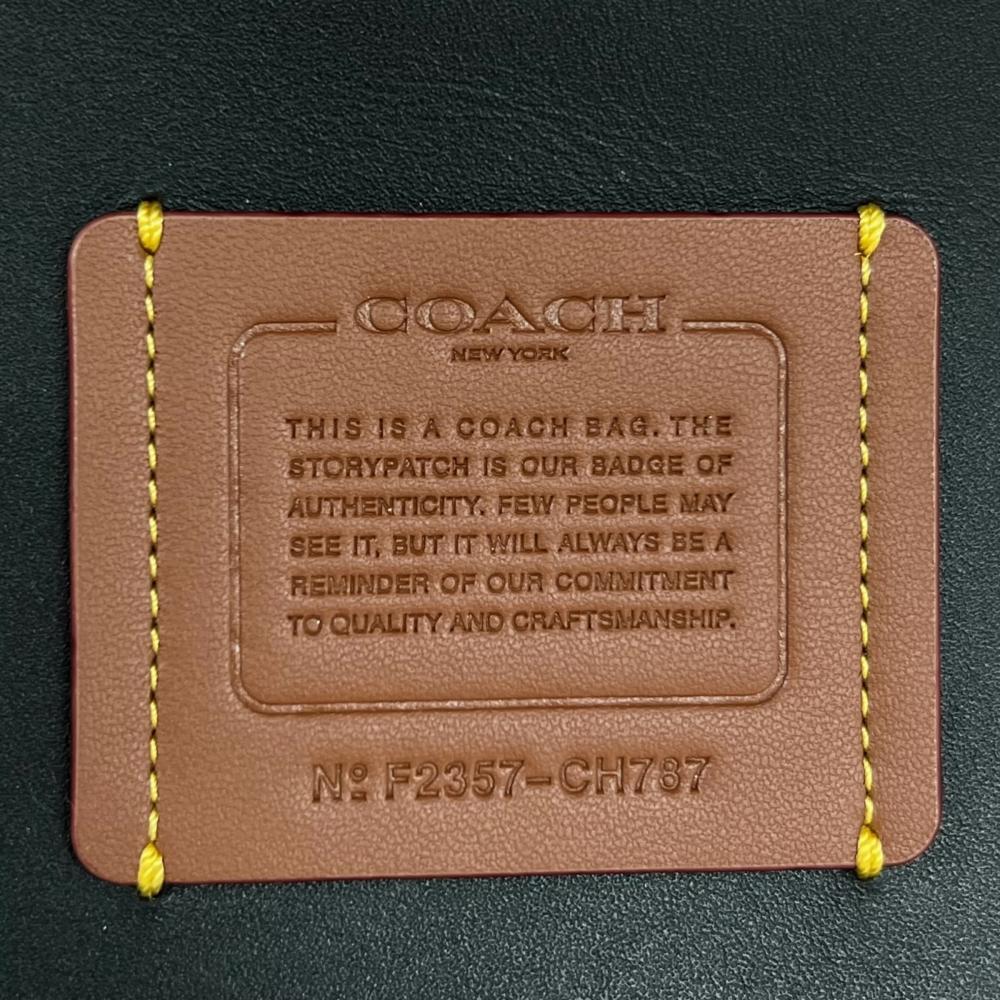 COACH コーチ 2WAY レイトート ハンドバッグ ショルダーバッグ CH787 レザー ブラック 黒 ゴールド金具 レディース【中古品】