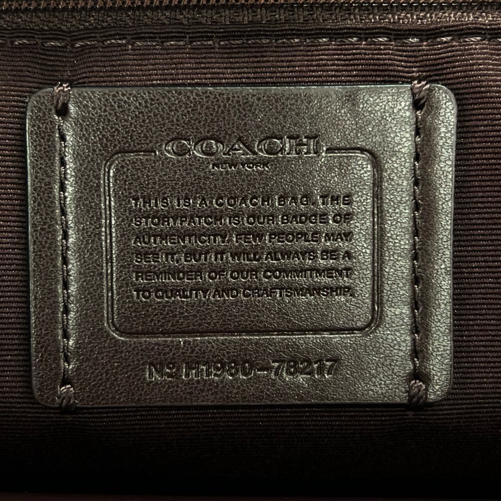 COACH コーチ 2WAY セントラル ショッパー トートバッグ ショルダーバッグ 78217 レザー ブラック 黒 ゴールド金具 レディース【中古品】