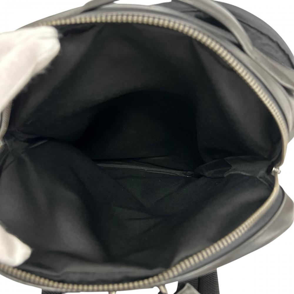 COACH コーチ リュック グラハム シグネチャー バックパック F38755 PVCコーティングキャンバス レザー ブラック 黒 ブラックシルバー金具 メンズ【中古品】