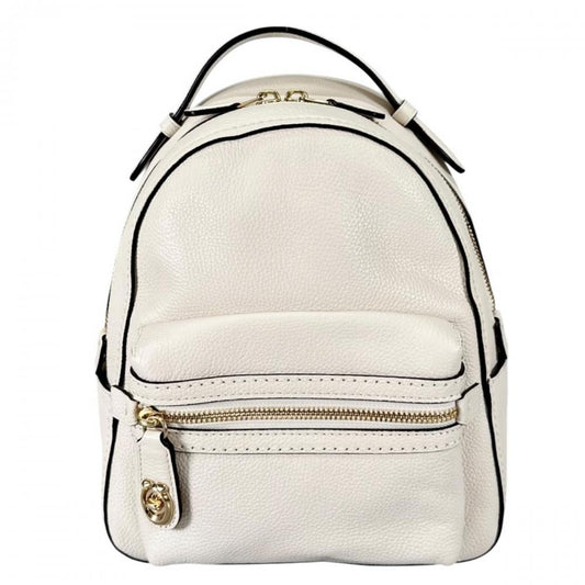 COACH コーチ リュック バックパック23 ミニリュックサック 31032 レザー ホワイト 白 ゴールド金具 レディース【中古品】