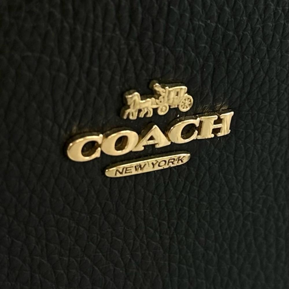 COACH コーチ リュック シグネチャー マルチポケット 5671 キャンバス レザー ブラウン 茶 ブラック 黒 ゴールド金具 レディース【中古品】