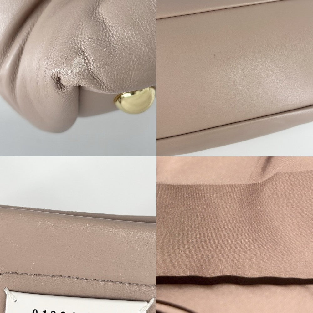 【開店SALE】 MARTIN MARGIELA マルタンマルジェラ 2WAY MAISON MARGIELA グラムスラム メゾンマルジェラ ハンドバッグ ショルダーバッグ レザー ピンクベージュ ゴールド金具 レディース【中古品】