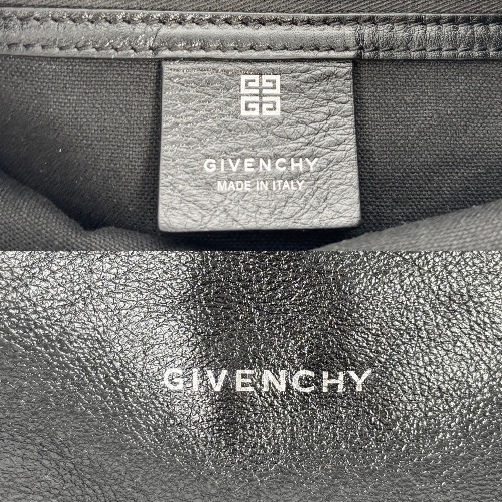 【開店SALE】 GIVENCHY ジバンシィ ショルダーバッグ ヴォワイユ― ミディアム ハンドバッグ 2WAY ジバンシー レザー ブラック 黒 ゴールド金具 レディース【中古品】