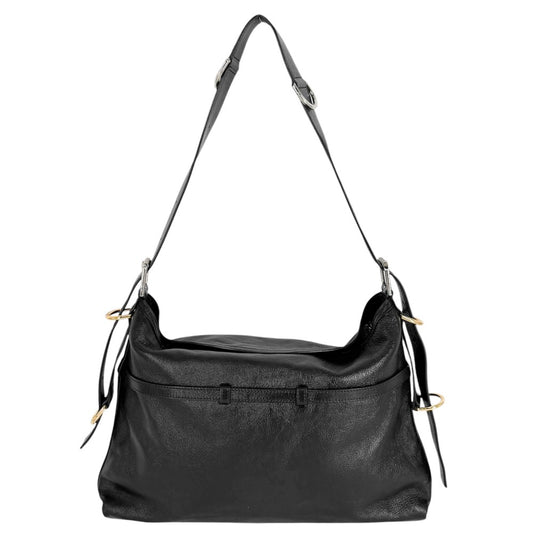 GIVENCHY ジバンシィ ショルダーバッグ ヴォワイユ― ミディアム ハンドバッグ 2WAY ジバンシー レザー ブラック 黒 ゴールド金具 レディース【中古品】