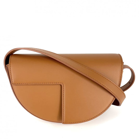 ショルダーバッグ PATOU パトゥ Le Patou レザー ブラウン 茶 ゴールド金具 レディース【中古品】