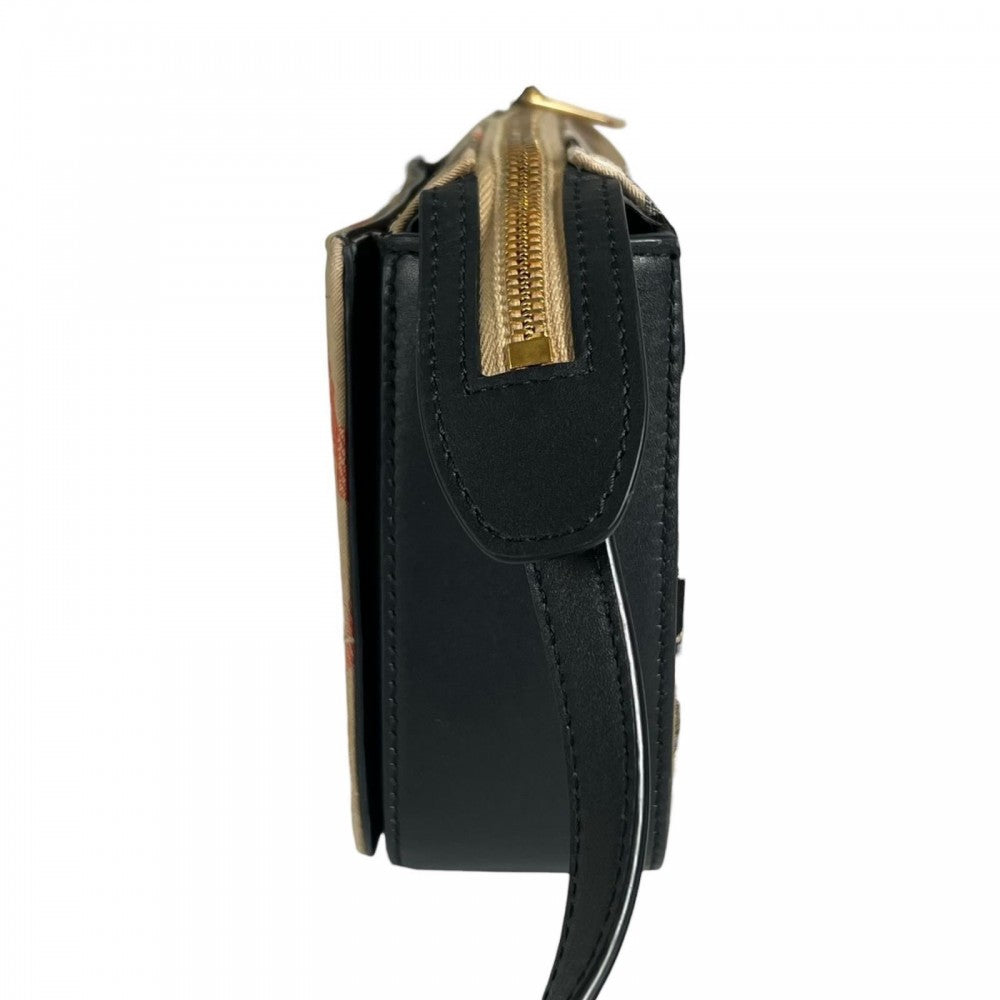 BURBERRY バーバリー ショルダーバッグ レザー ブラウン 茶 ゴールド金具 レディース【中古品】