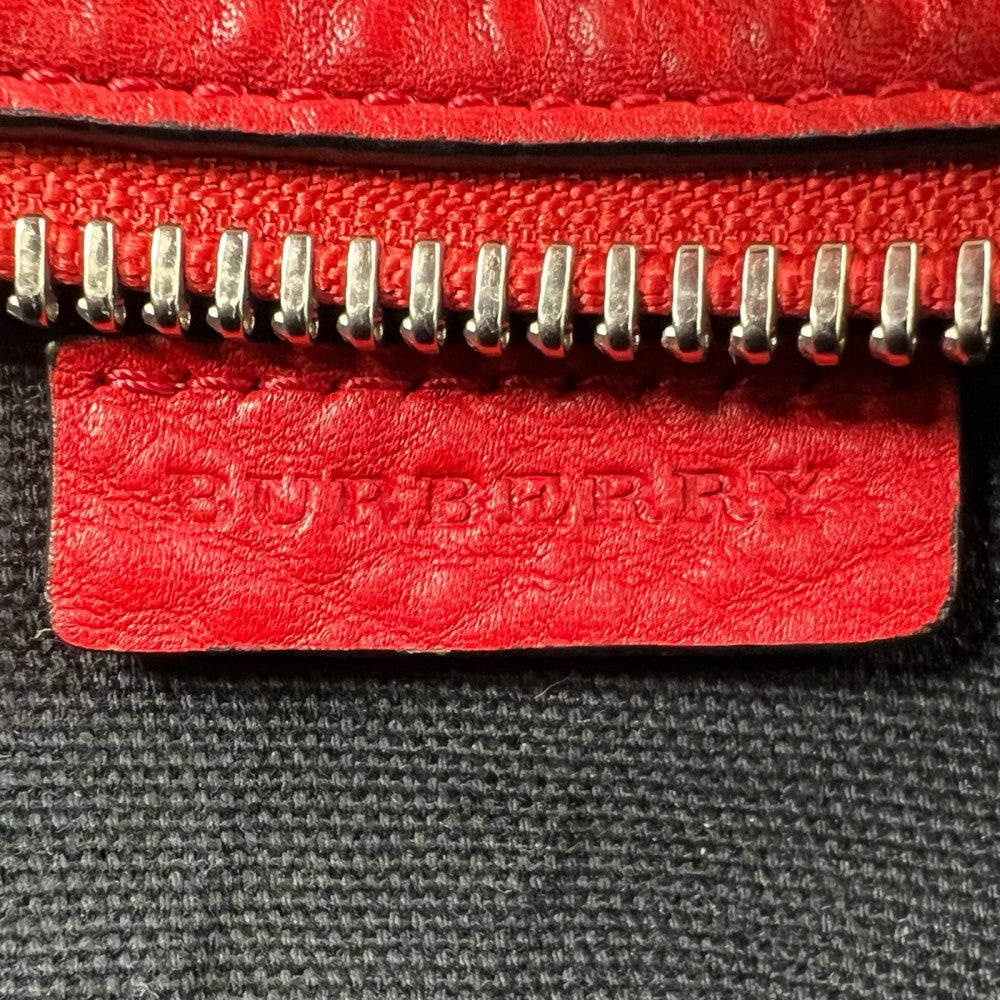 BURBERRY バーバリー ショルダーバッグ キャンバス レザー マルチカラー シルバー金具 レディース【中古品】