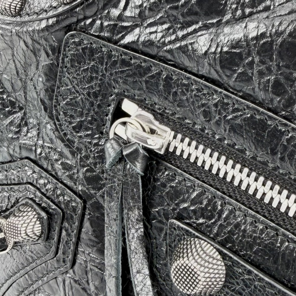 【開店SALE】 BALENCIAGA バレンシアガ ショルダーバッグ フラップバッグ ルカゴールXS LE CAGOLE 719082 レザー ブラック 黒 シルバー金具 レディース【中古品】
