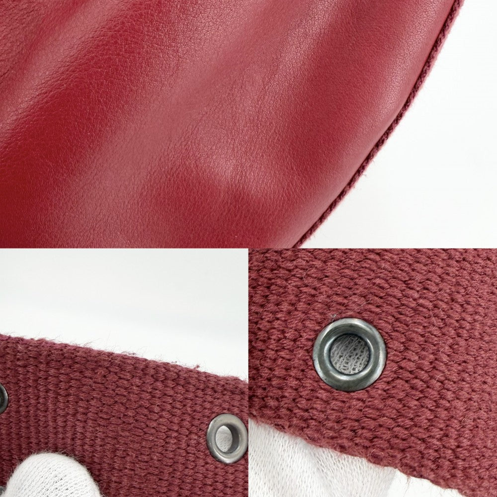 【開店SALE】 Christian Dior クリスチャンディオール ショルダーバッグ ストリートシック ワンショルダー レザー レッド 赤 ガンメタル金具 メンズ【中古品】