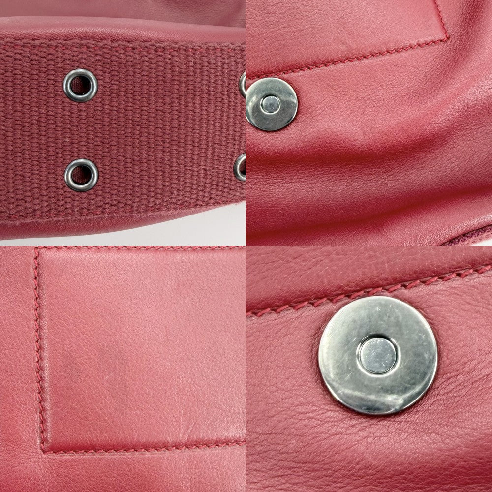 【開店SALE】 Christian Dior クリスチャンディオール ショルダーバッグ ストリートシック ワンショルダー レザー レッド 赤 ガンメタル金具 メンズ【中古品】