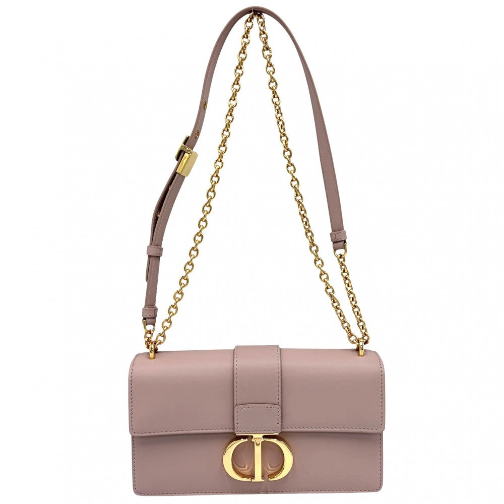 Christian Dior クリスチャンディオール ショルダーバッグ 30 モンテーニュ イーストウエスト 30 Montaigne East-West CDロゴ カーフ ピンク ゴールド金具 レディース【中古品】