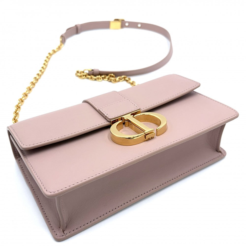 Christian Dior クリスチャンディオール ショルダーバッグ 30 モンテーニュ イーストウエスト 30 Montaigne East-West CDロゴ カーフ ピンク ゴールド金具 レディース【中古品】
