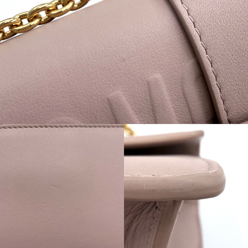 Christian Dior クリスチャンディオール ショルダーバッグ 30 モンテーニュ イーストウエスト 30 Montaigne East-West CDロゴ カーフ ピンク ゴールド金具 レディース【中古品】