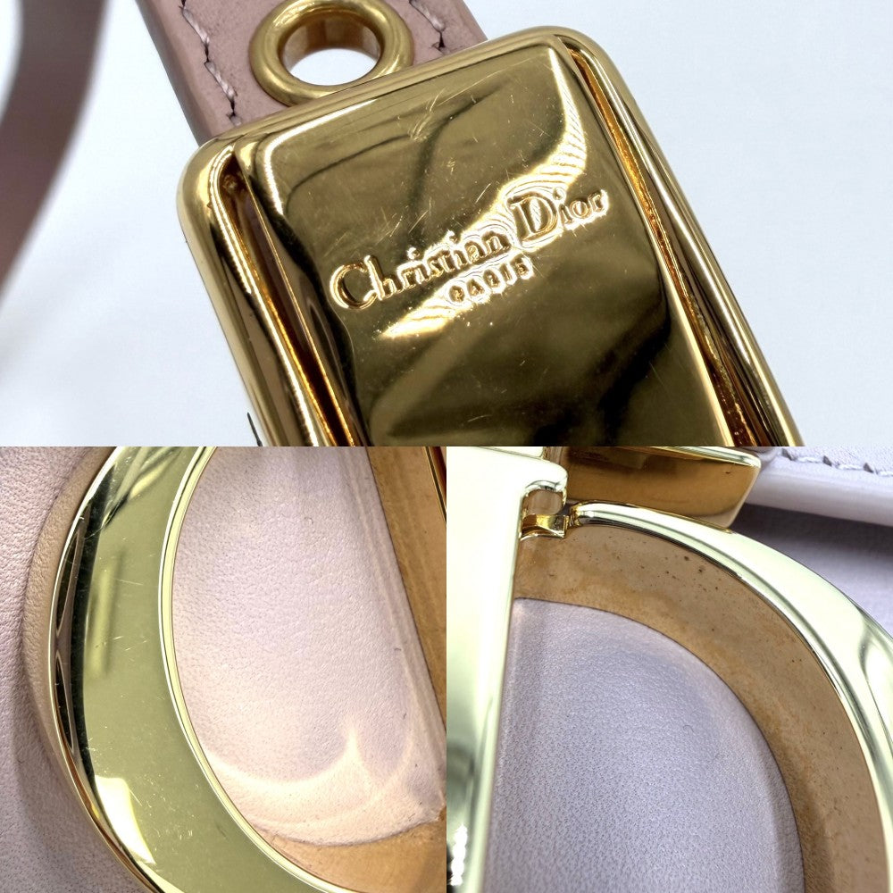 Christian Dior クリスチャンディオール ショルダーバッグ 30 モンテーニュ イーストウエスト 30 Montaigne East-West CDロゴ カーフ ピンク ゴールド金具 レディース【中古品】