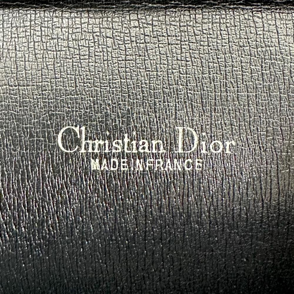 Dior ディオール ショルダーバッグ トロッター チェーンショルダー キャンバス ブラック 黒 ゴールド金具 レディース【中古品】