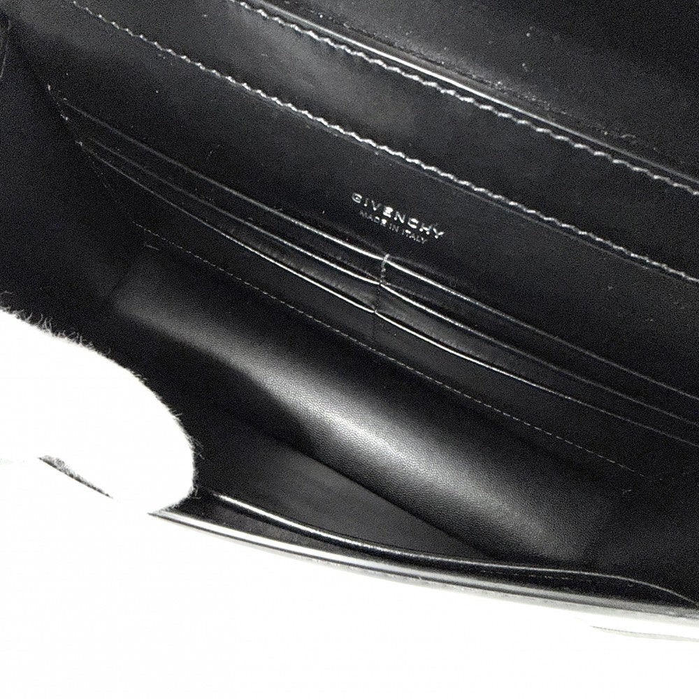 GIVENCHY ジバンシィ ショルダーバッグ 4G スモールチェーンバッグ ジバンシー BB50HEB15S レザー ブラック 黒 シルバー金具 レディース【中古品】