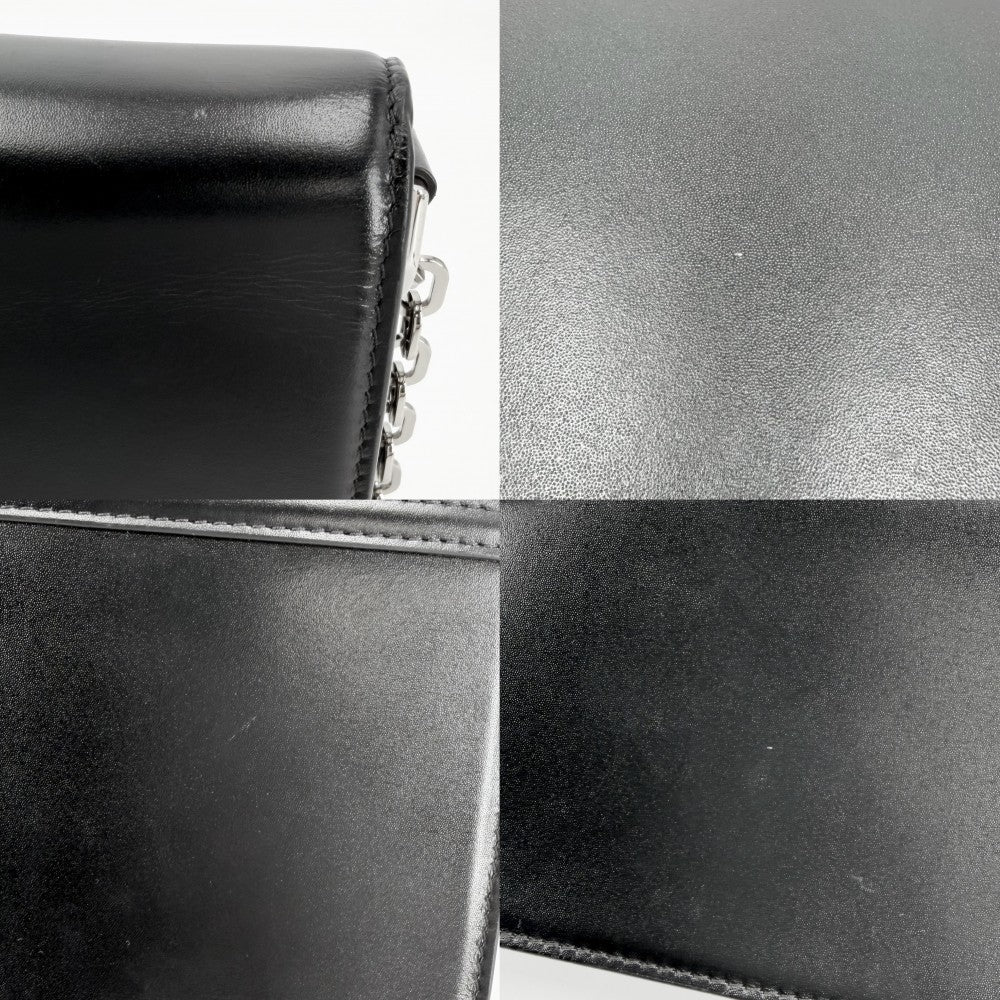 GIVENCHY ジバンシィ ショルダーバッグ 4G スモールチェーンバッグ ジバンシー BB50HEB15S レザー ブラック 黒 シルバー金具 レディース【中古品】
