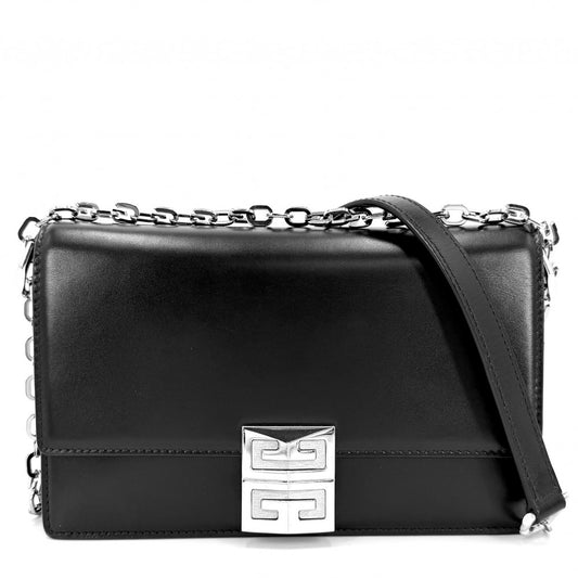GIVENCHY ジバンシィ ショルダーバッグ 4G スモールチェーンバッグ ジバンシー BB50HEB15S レザー ブラック 黒 シルバー金具 レディース【中古品】
