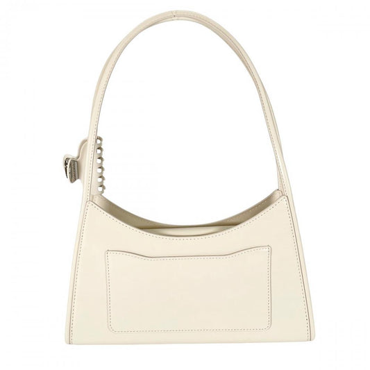 MARC JACOBS マークジェイコブス ショルダーバッグ ザ グラムクロークリップ カウレザー コットンホワイト シルバー金具 レディース【中古品】