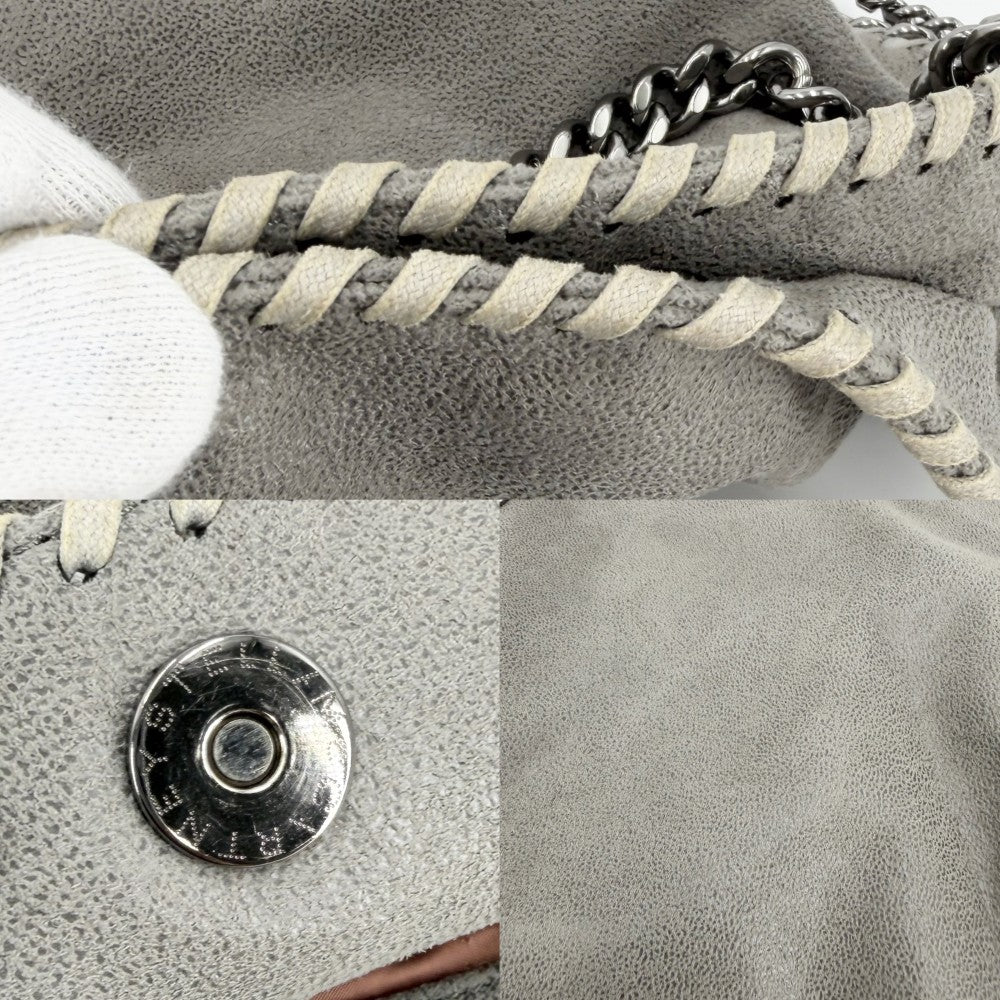 【開店SALE】 Stella McCartney ステラマッカートニー 2WAY ファラベラ ミニ トートバッグ ショルダーバッグ ハンドバッグ 371223 レザー グレー シルバー金具 レディース【中古品】