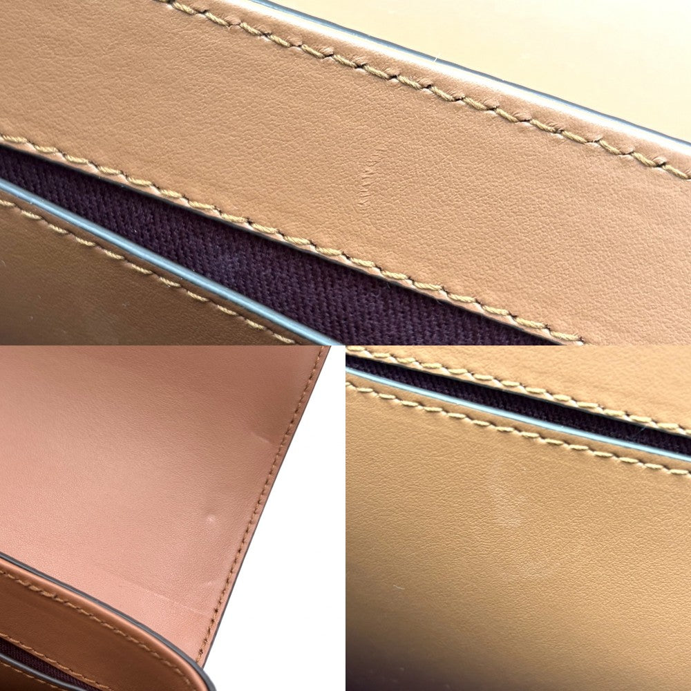BURBERRY バーバリー ショルダーバッグ ヴィンテージチェック 8066226 PVCコーティングキャンバス ベージュ ゴールド金具 レディース【中古品】