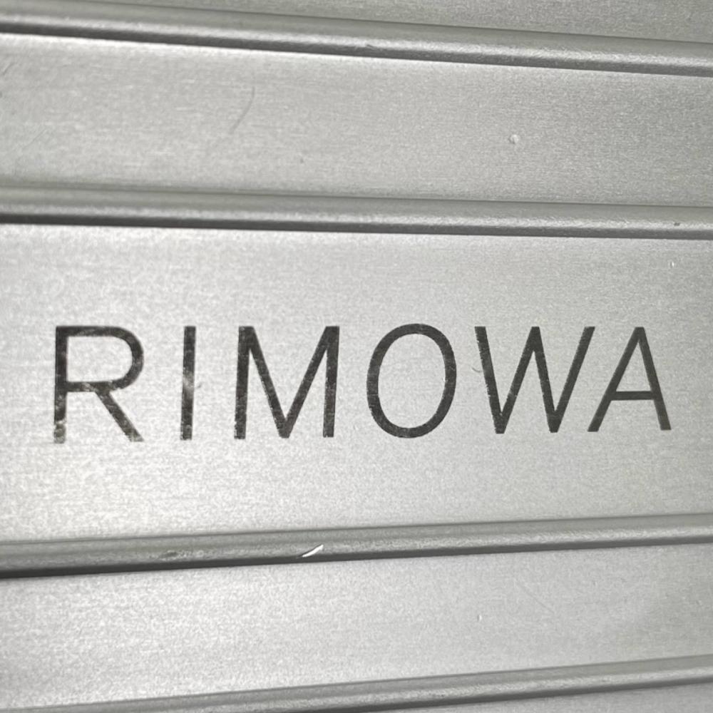 RIMOWA リモワ ショルダーバッグ パーソナル クロスボディバッグ 99011000 アルミ レザー シルバー ブラウン 茶 シルバー金具 レディース【中古品】