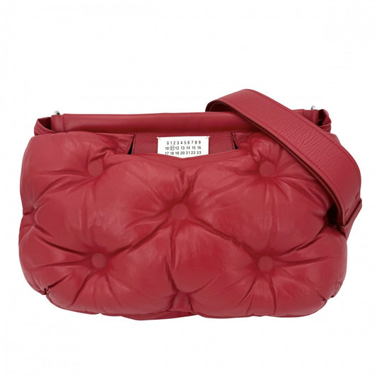 MARTIN MARGIELA マルタンマルジェラ 2WAY グラム スラム クロスボディバッグ クラッチ MARTIN MARGIELA メゾンマルジェラ S56WG0086 レザー レッド 赤 シルバー金具 レディース【中古品】