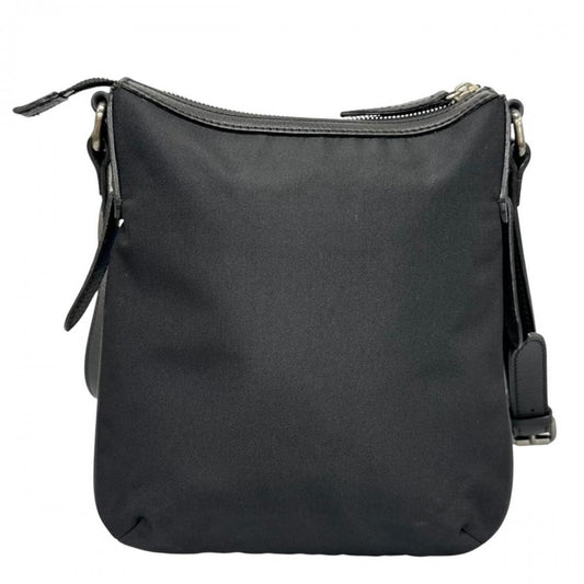 BURBERRY バーバリー ショルダーバッグ ノバチェック スクエア型 ナイロン ブラック 黒 シルバー金具 レディース【中古品】