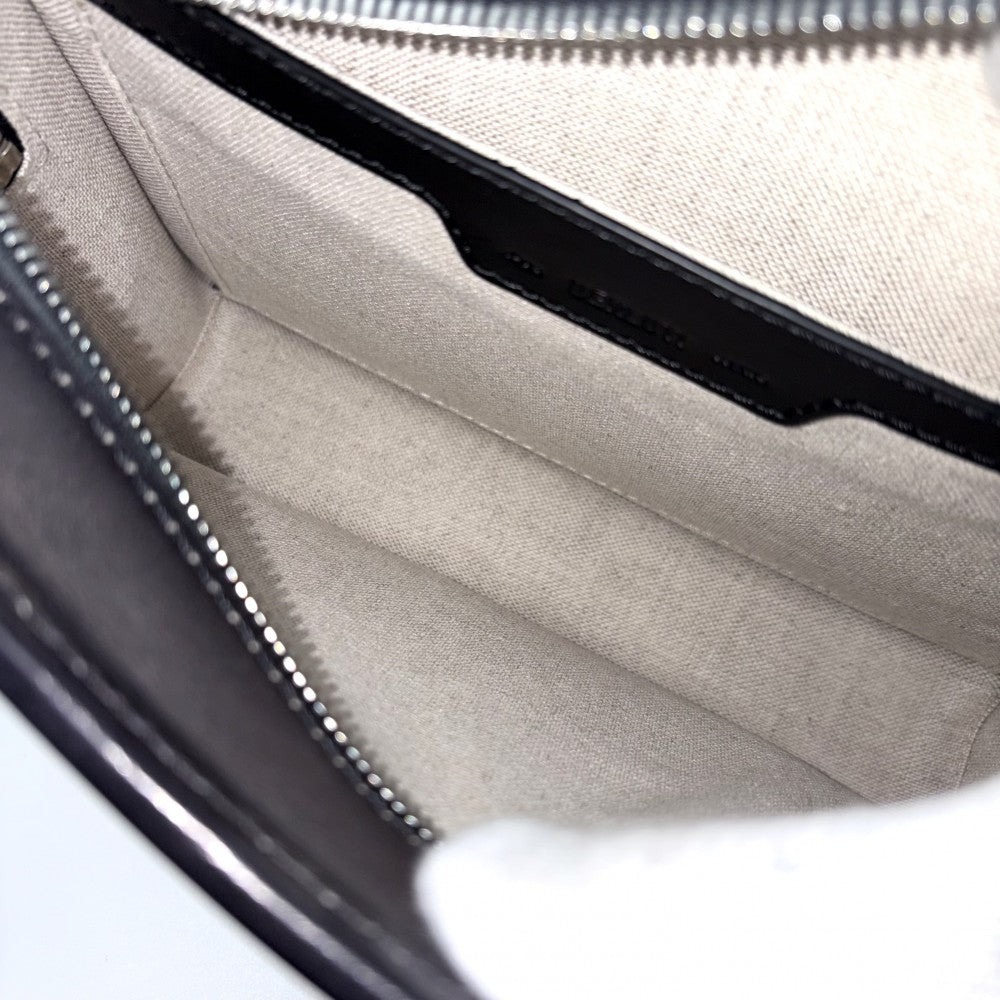 Berluti ベルルッティ ショルダーバッグ ジャーナリエ カリグラフィ レザー グレー系 シルバー金具 メンズ【中古品】