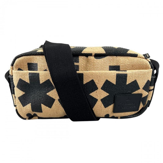 Vivienne Westwood ヴィヴィアンウエストウッド ショルダーバッグ オーブ柄 キャンバス ナイロン ベージュ ブラック 黒 シルバー金具 レディース【中古品】