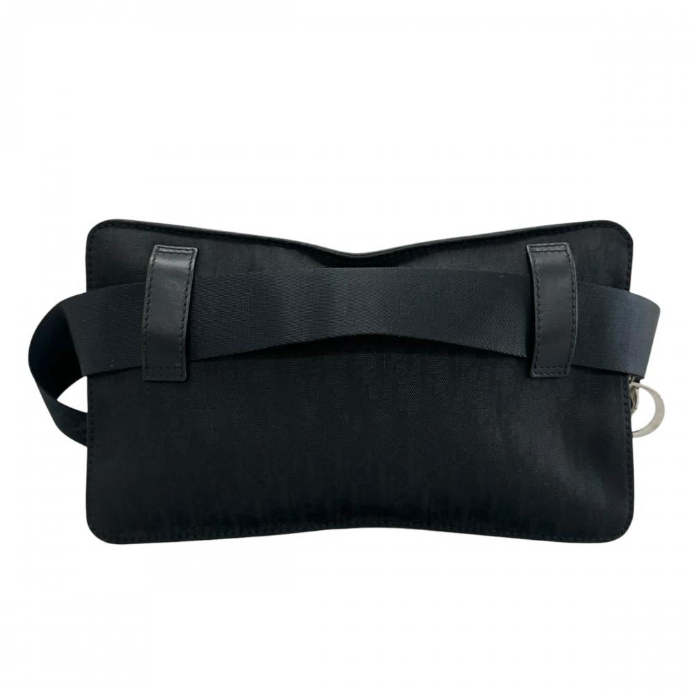 PRADA プラダ ボディバッグ トロッター ストロークシック ウエストポーチ MC0018 ナイロン ブラック 黒 シルバー金具 レディース【中古品】