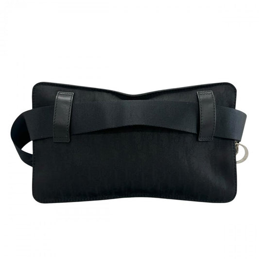 PRADA プラダ ボディバッグ トロッター ストロークシック ウエストポーチ MC0018 ナイロン ブラック 黒 シルバー金具 レディース【中古品】