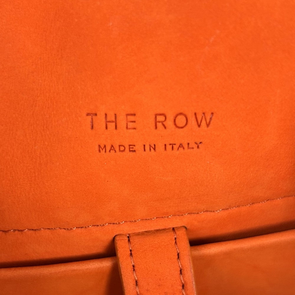 ハンドバッグ THE ROW ザロウ Soft Margaux 10 マルゴー10 鞄 かばん スウェード オレンジ シルバー金具 レディース【中古品】