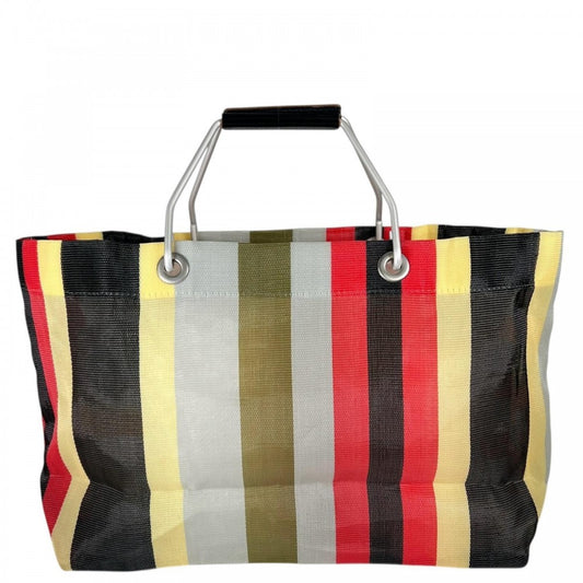 MARNI マルニ ハンドバッグ ﾏﾙﾆﾌﾗﾜｰｶﾌｪ メッシュ マルチカラー シルバー金具 レディース【中古品】