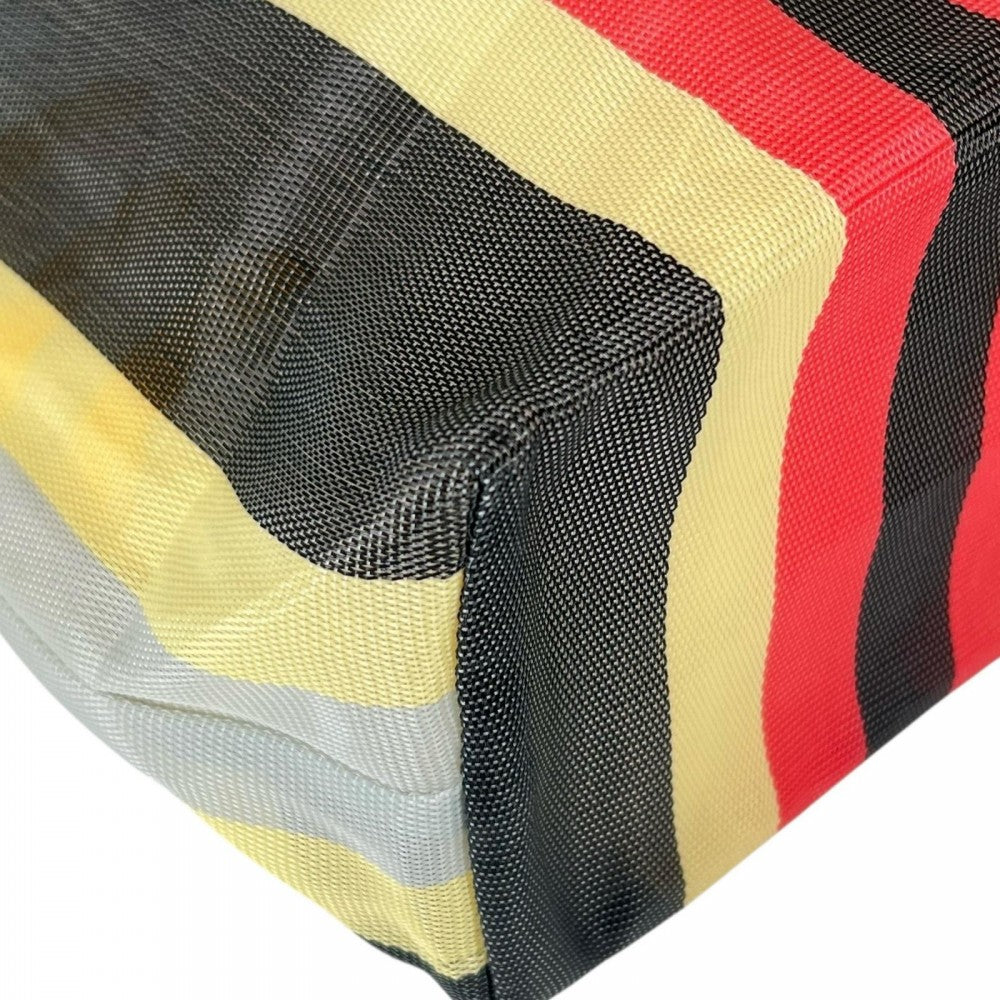 MARNI マルニ ハンドバッグ ﾏﾙﾆﾌﾗﾜｰｶﾌｪ メッシュ マルチカラー シルバー金具 レディース【中古品】