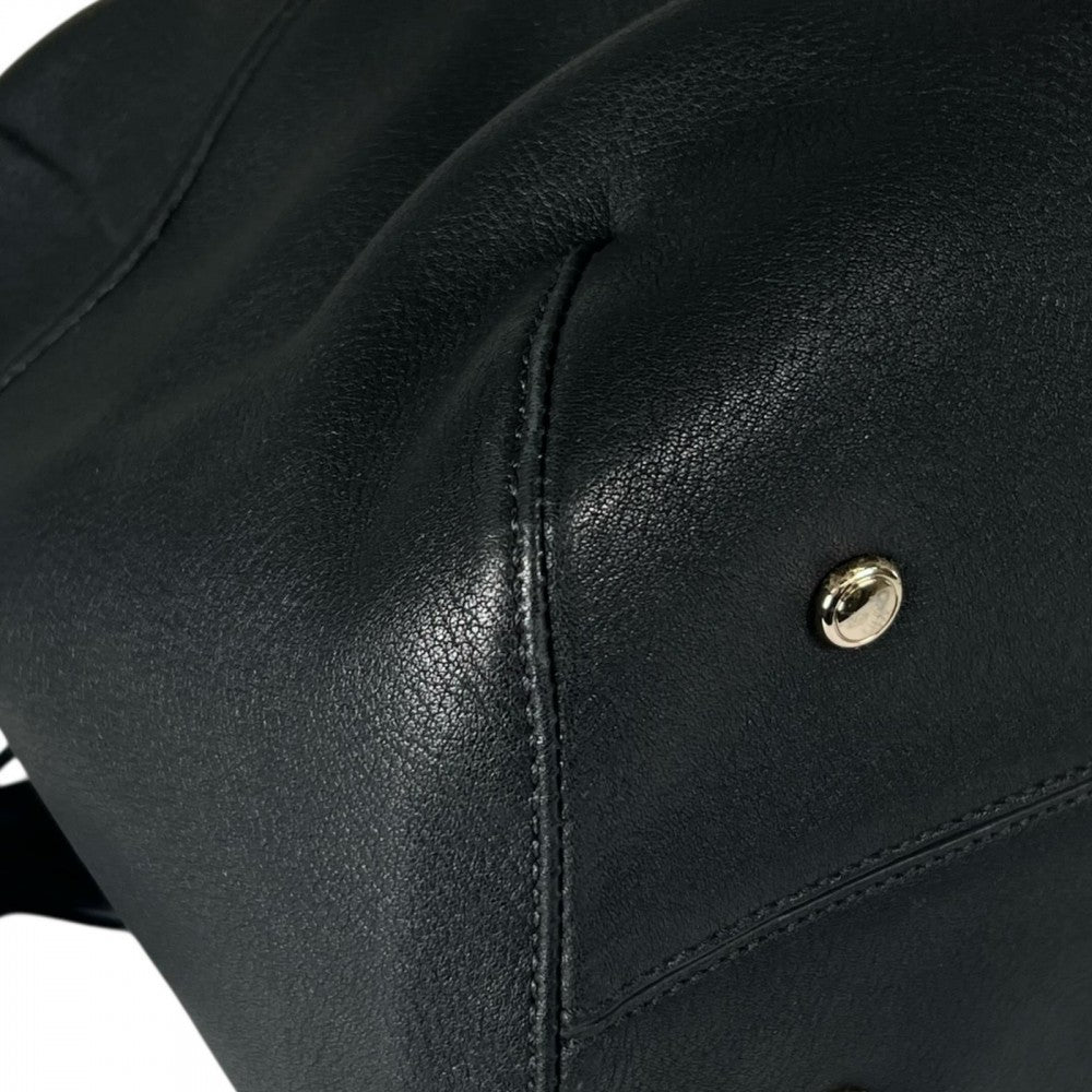TUMI トゥミ ハンドバッグ レザー ブラック 黒 ゴールド金具 メンズ【中古品】