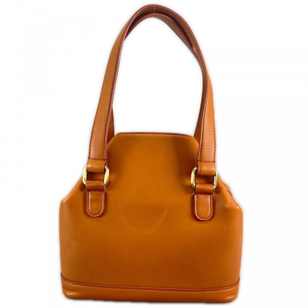 BURBERRY バーバリー ハンドバッグ レザー ブラウン 茶 ゴールド金具 レディース【中古品】