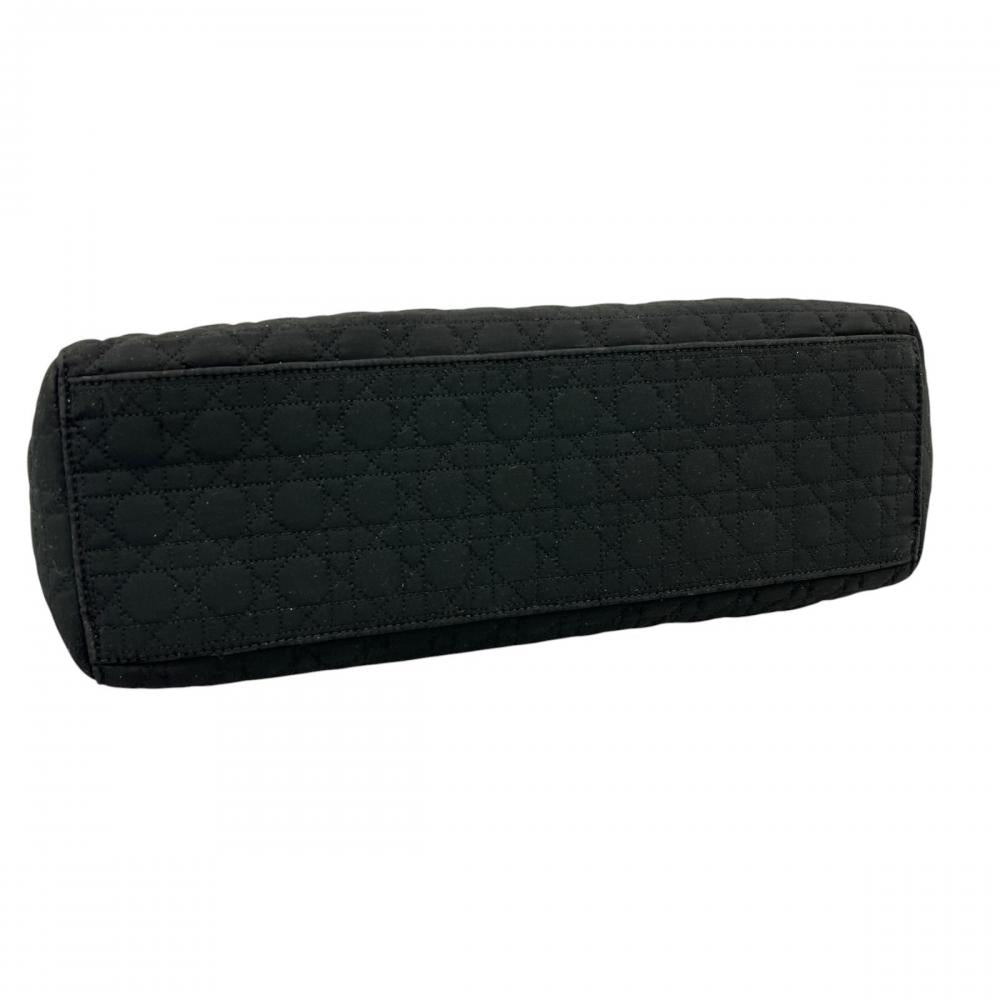 Christian Dior クリスチャンディオール ハンドバッグ ラージサイズ RU0949 ナイロン ブラック 黒 ゴールド金具 レディース【中古品】