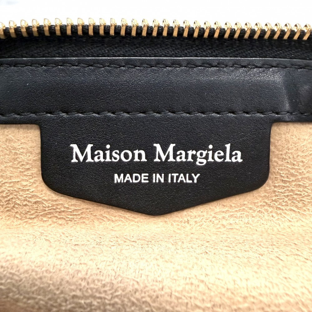 MARTIN MARGIELA マルタンマルジェラ 2WAY 5AC ミニ ハンドバッグ ショルダーバッグ MAISON MARGIELA メゾンマルジェラ レザー ブラック 黒 ゴールド金具 レディース【中古品】