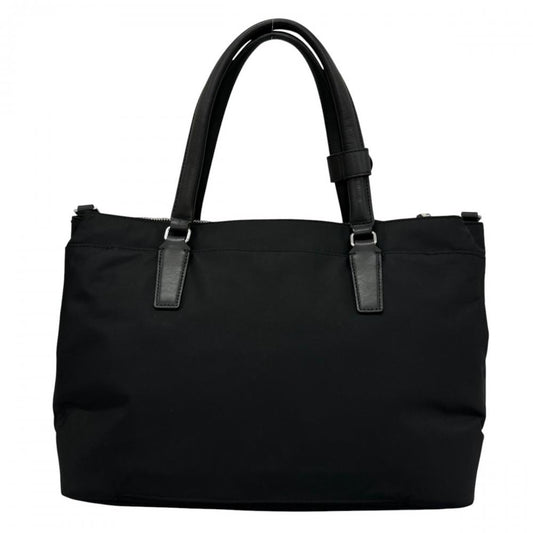TUMI トゥミ 2WAY ショルダーバッグ トートバッグ ビジネスバッグ ナイロン ブラック 黒 シルバー金具 レディース【中古品】