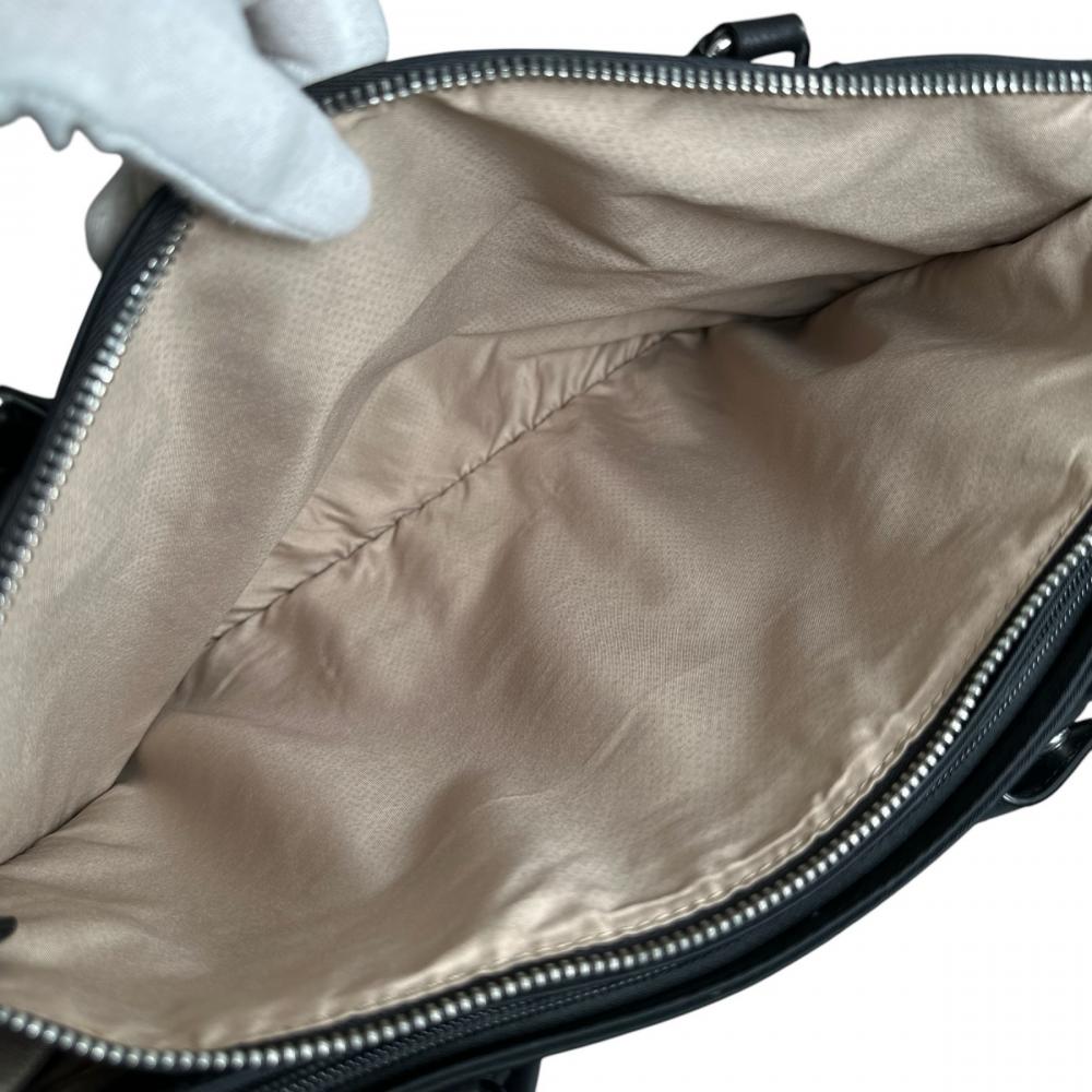 TUMI トゥミ 2WAY ショルダーバッグ トートバッグ ビジネスバッグ ナイロン ブラック 黒 シルバー金具 レディース【中古品】