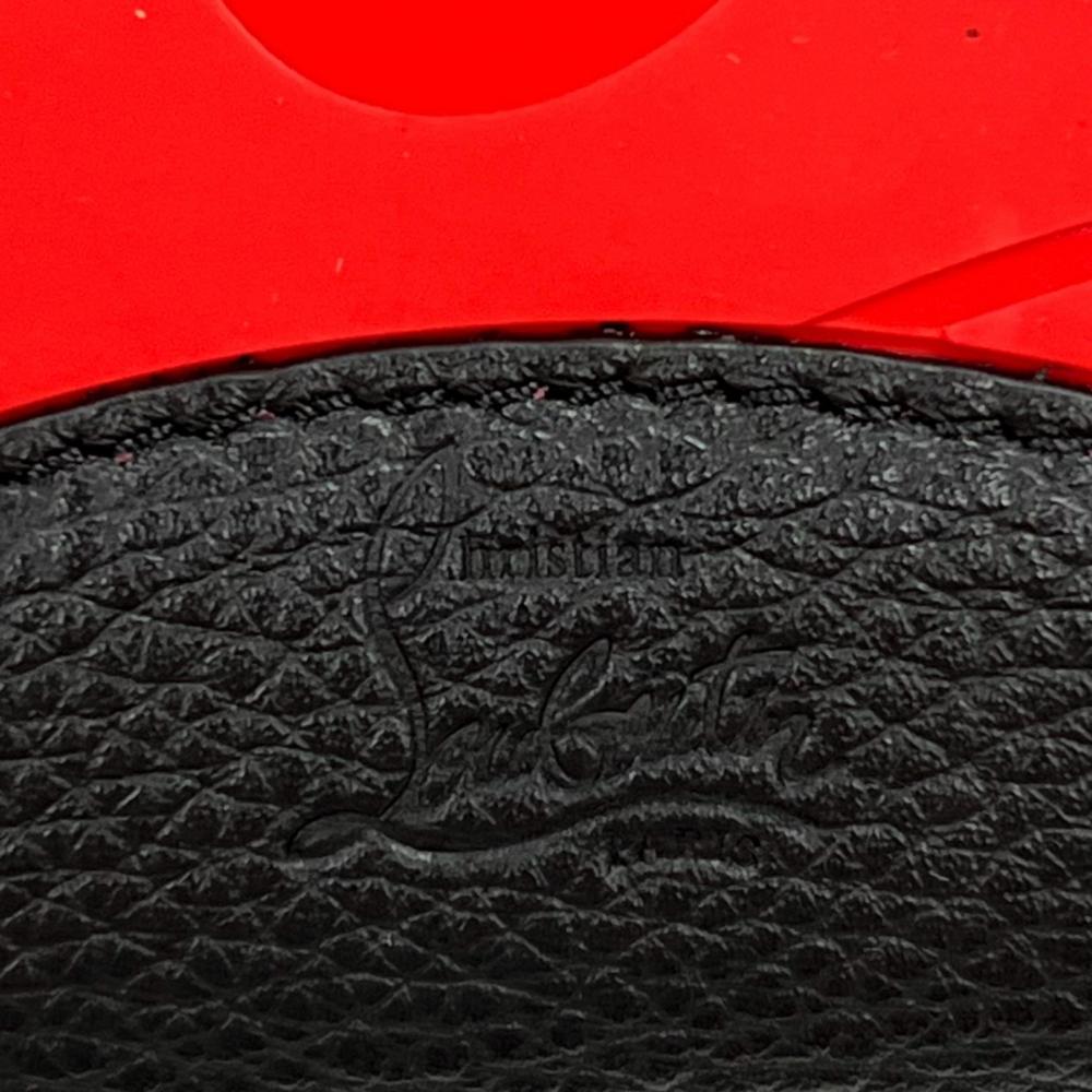 Christian Louboutin クリスチャンルブタン クラッチバッグ ブラスター ハンドバッグ レザー ブラック 黒 レッド 赤 シルバー金具 メンズ【中古品】
