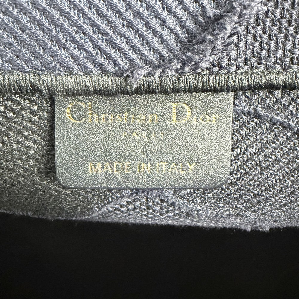 Christian Dior クリスチャンディオール トートバッグ ブックトート ハンドバッグ BOOK TOTE リゾートコレクション カムフラージュ キャンバス ネイビー 紺 レディース【中古品】