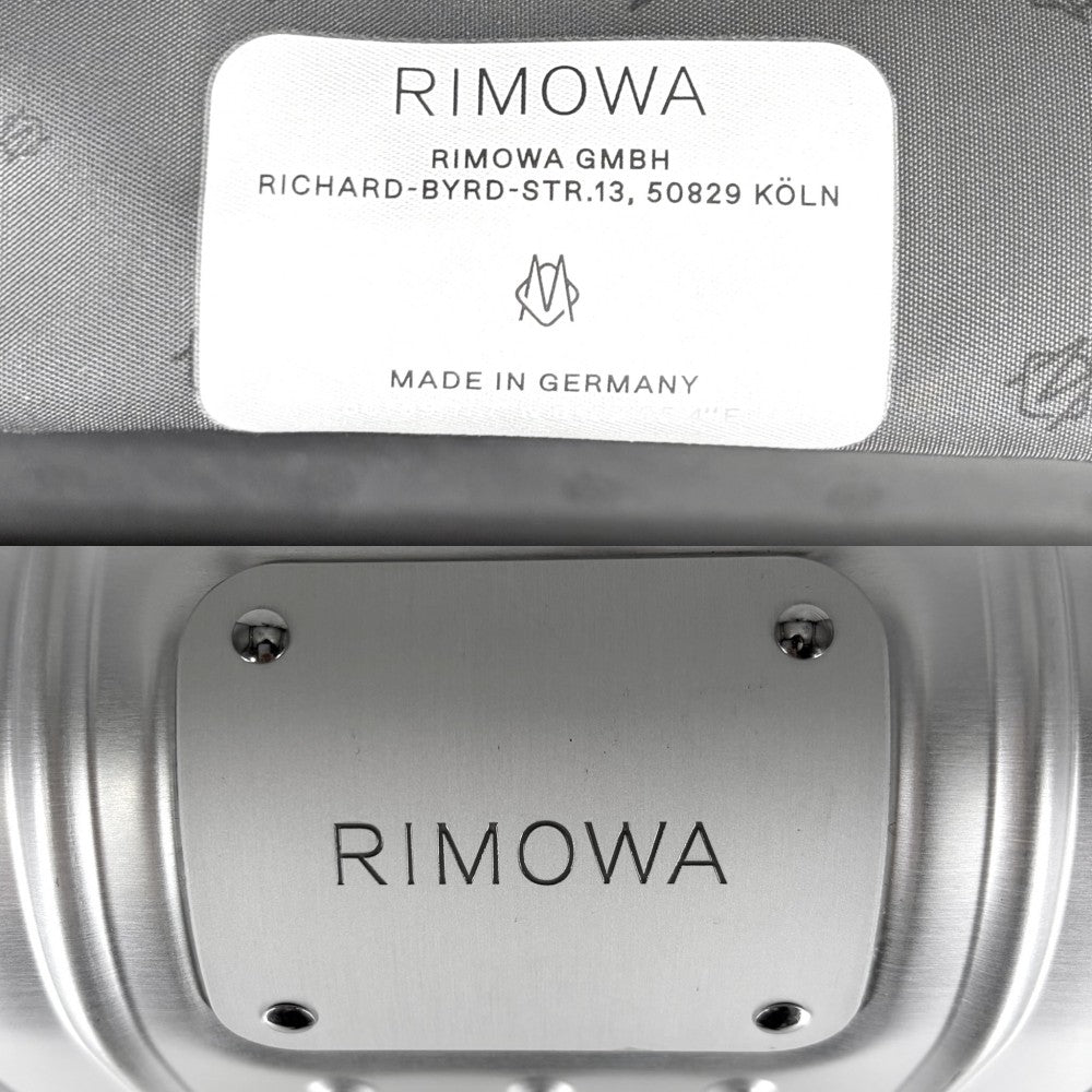 RIMOWA リモワ キャリーバッグ オリジナル チェックインL キャリーケース スーツケース 86L 4輪 TSAロック 92573004 アルミニウム シルバー シルバー金具 ユニセックス【中古品】