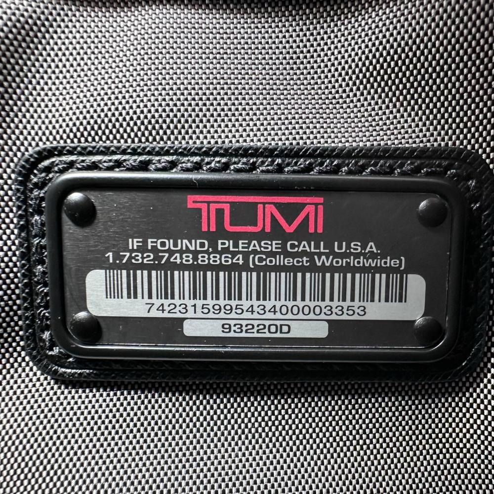 TUMI トゥミ 2WAY ブリーフケース ハンドバッグ ショルダーバッグ ビジネスバッグ 93220D サフィアーノレザー ブラック 黒 シルバー金具 メンズ【中古品】