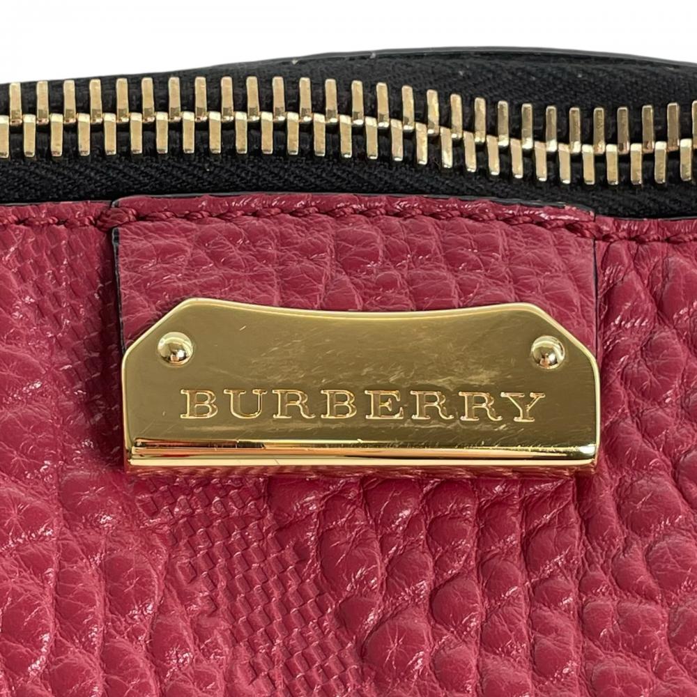 BURBERRY バーバリー ショルダーバッグ ヘリテージライン オーチャード 2WAY 3994386 グレインカーフレザー レッド 赤 ゴールド金具 レディース【中古品】
