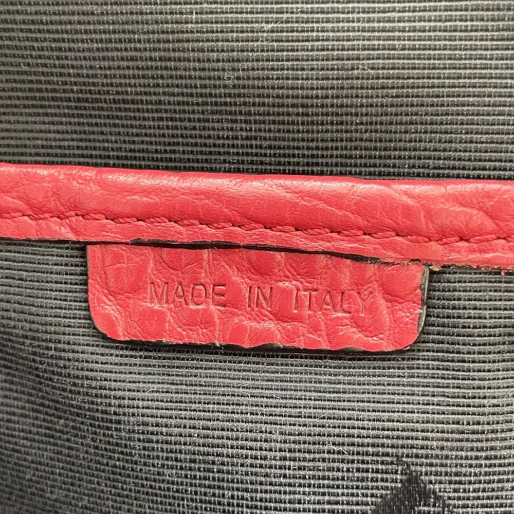 BURBERRY バーバリー ショルダーバッグ ヘリテージライン オーチャード 2WAY 3994386 グレインカーフレザー レッド 赤 ゴールド金具 レディース【中古品】