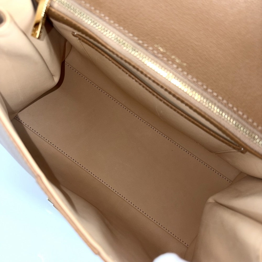 DELVAUX デルヴォー 2WAY デルヴォー ブリヨンMM ハンドバッグ ショルダーバッグ DELVAUX レザー ブラウン 茶 ゴールド金具 レディース【中古品】