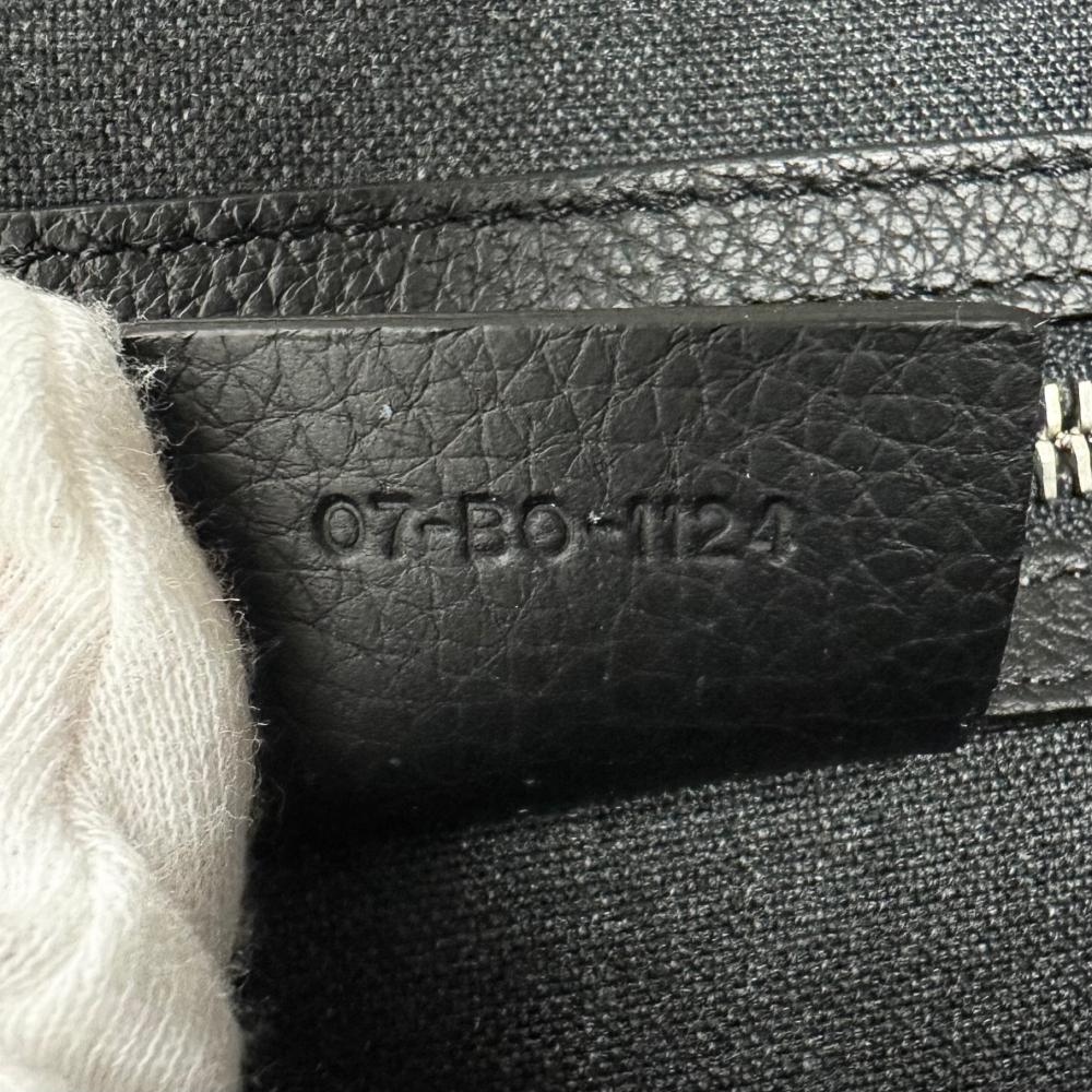 DIOR HOMME ディオール・オム クラッチバッグ セカンドバッグ ポートフォリオ レザー ネイビー 紺 ブラック 黒 シルバー金具 メンズ【中古品】